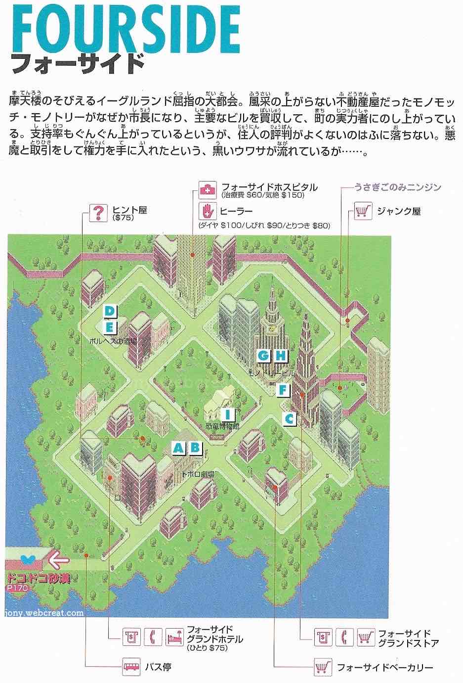 レプリカスクリーン『MOTHER２』 フォーサイド S レプリカ・スクリーン・シリーズ『MOTHER2』サマーズ - ほぼ日
